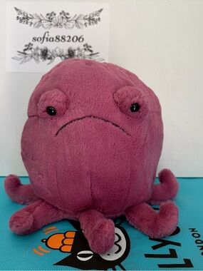 Jellycat Ondre Octopus Authentic NWT Retired Purple Frown Upset New With Tags